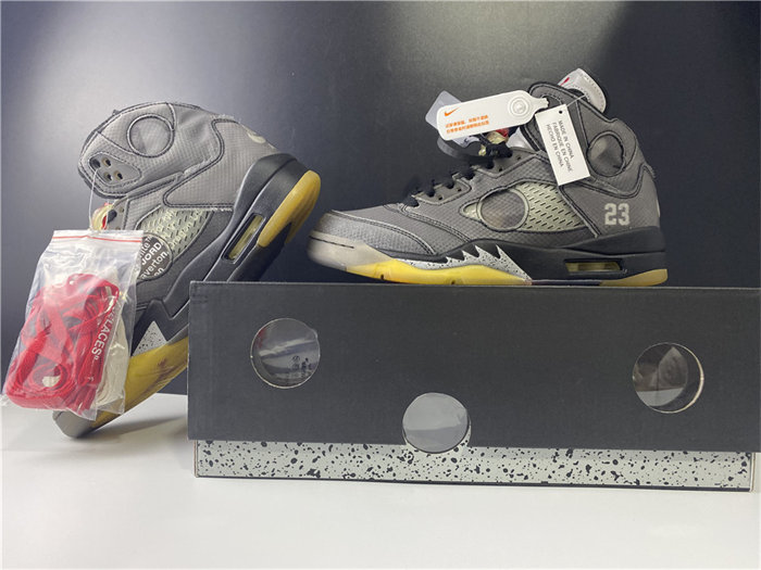 Jordan5 Off-White Black CT8480-001