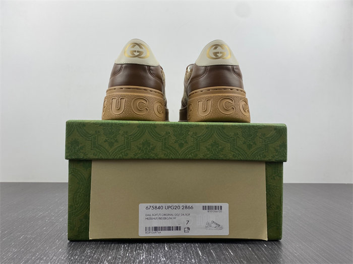 Gocci GG Sneaker GG Beige Ebony 675840 UPG20 2866